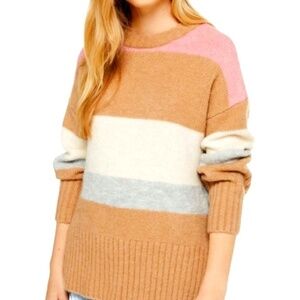 EUC TOPSHOP Neapolitan Soft Chunky Oversized Knit Sweater Size 8-10 M